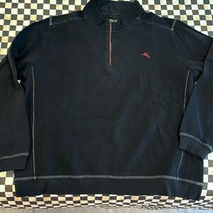 Men’s Tommy Bahama Tommy Bahama TobagoBay 1/2 Zip Sweater XXXL black 100% cotton